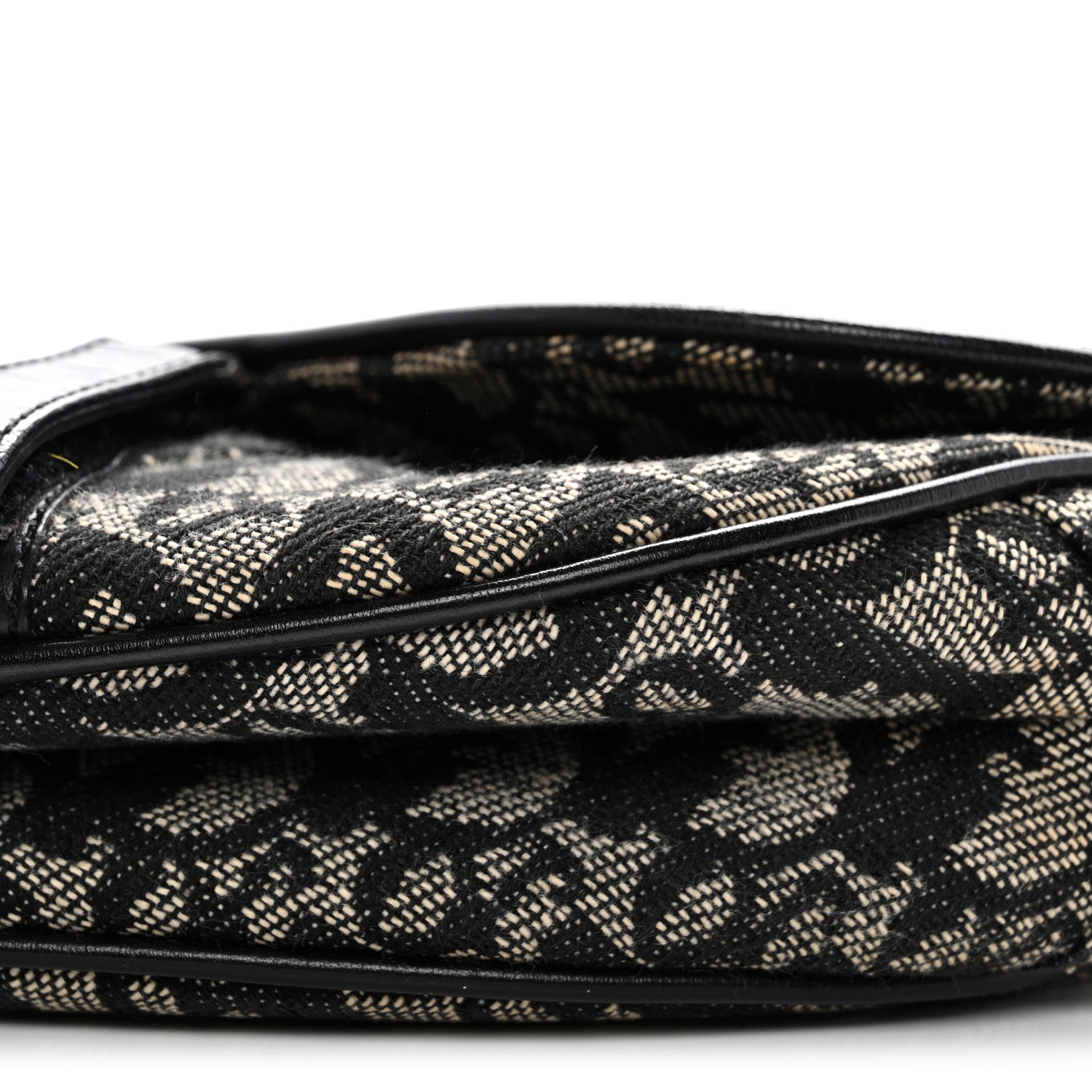 Christian Dior Monogram Saddle Bag Black 10 of 15
