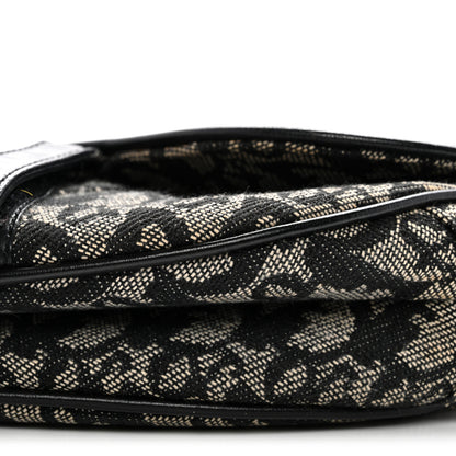 Christian Dior Monogram Saddle Bag Black 10 of 15