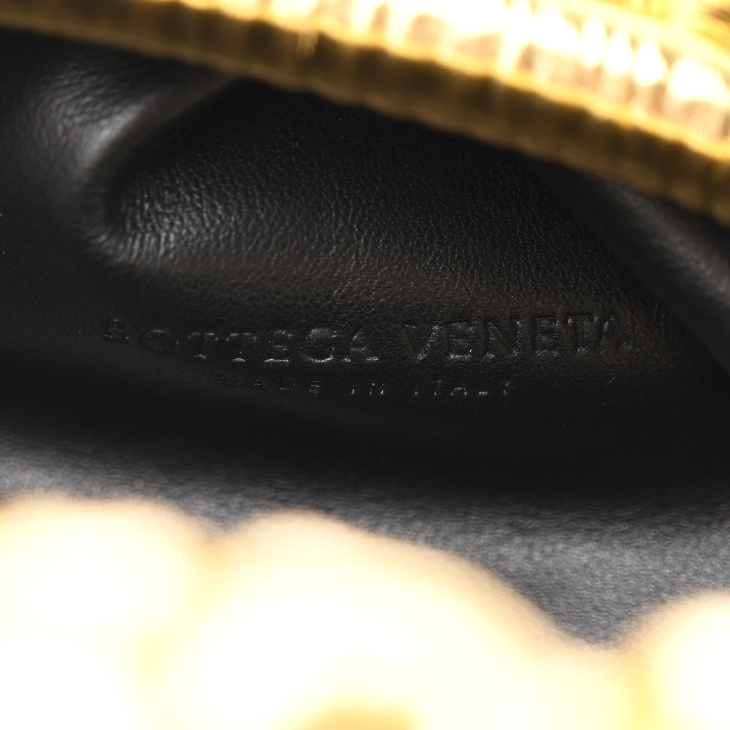 Bottega Veneta Metallic Bark Calfskin Embossed The Pouch Oversized Clutch Oro 6 of 10