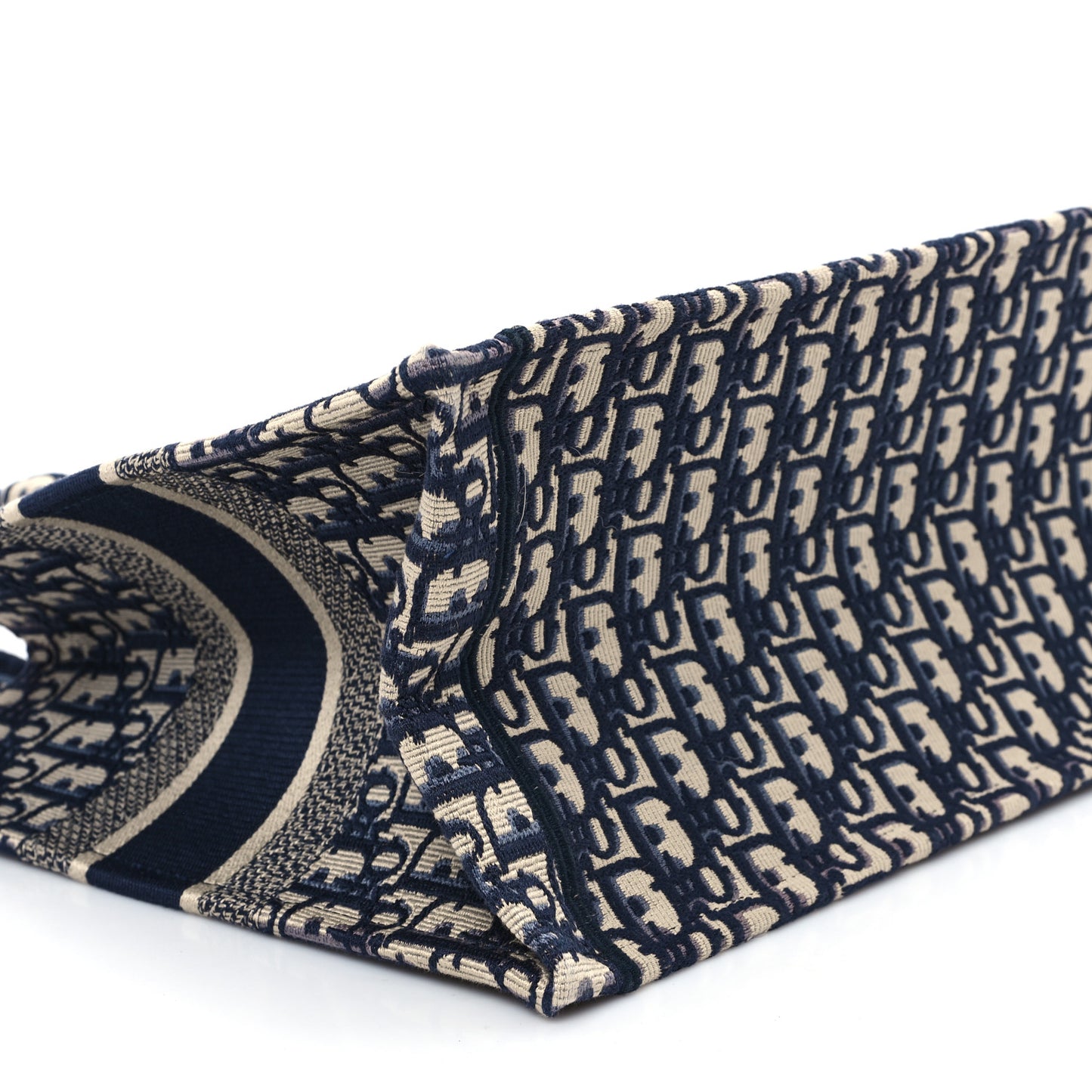 Oblique Medium Book Tote Blue Multicolor