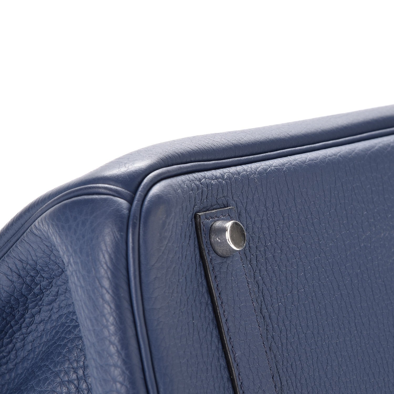 Hermes Taurillon Clemence Birkin 35 Bleu Brighton 7 of 34