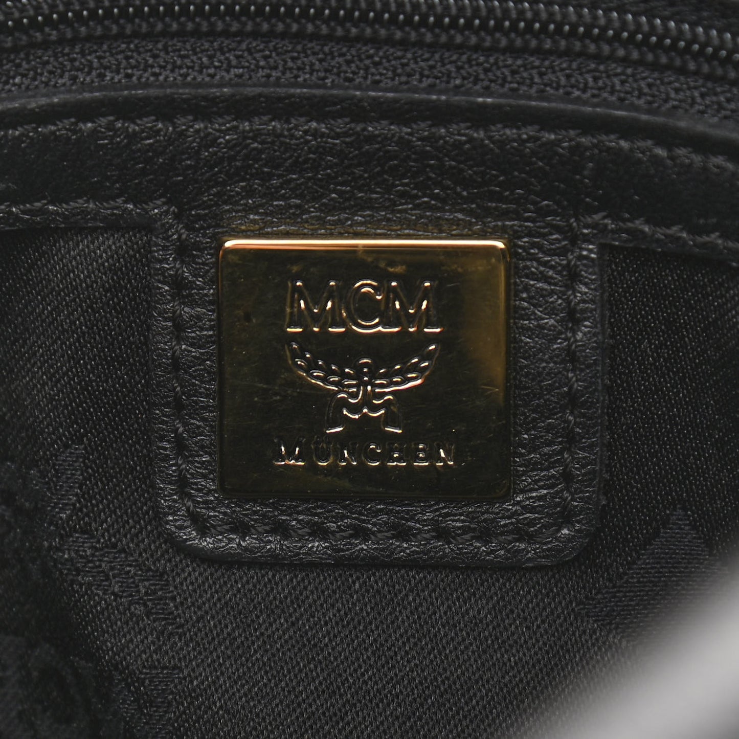 Grained Calfskin Studded Boston Bag Black