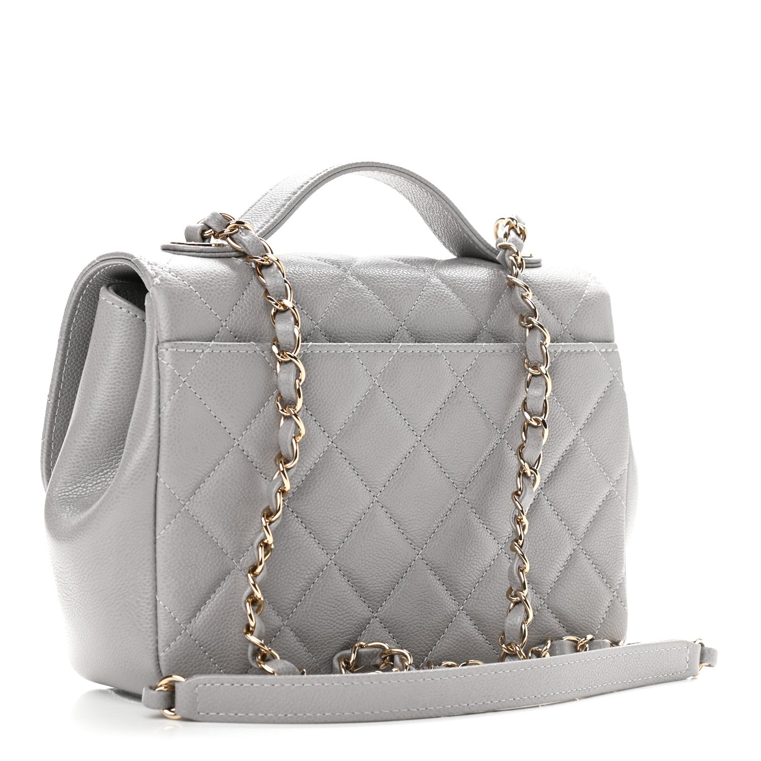 Chanel Caviar Quilted Medium Business Affinity Flap Grey 3 of 11