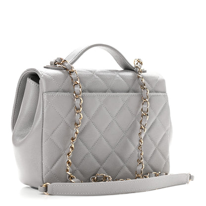 Chanel Caviar Quilted Medium Business Affinity Flap Grey 3 of 11