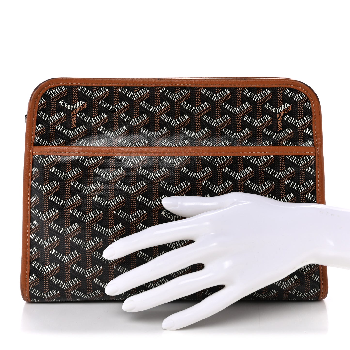 Goyardine Jouvence MM Toiletry Pouch Black Gold