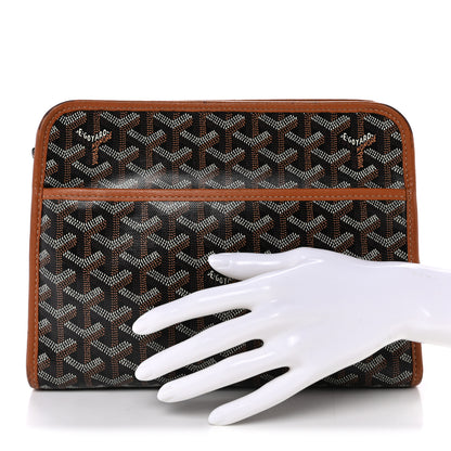 Goyard Goyardine Jouvence MM Toiletry Pouch Black Gold 2 of 11