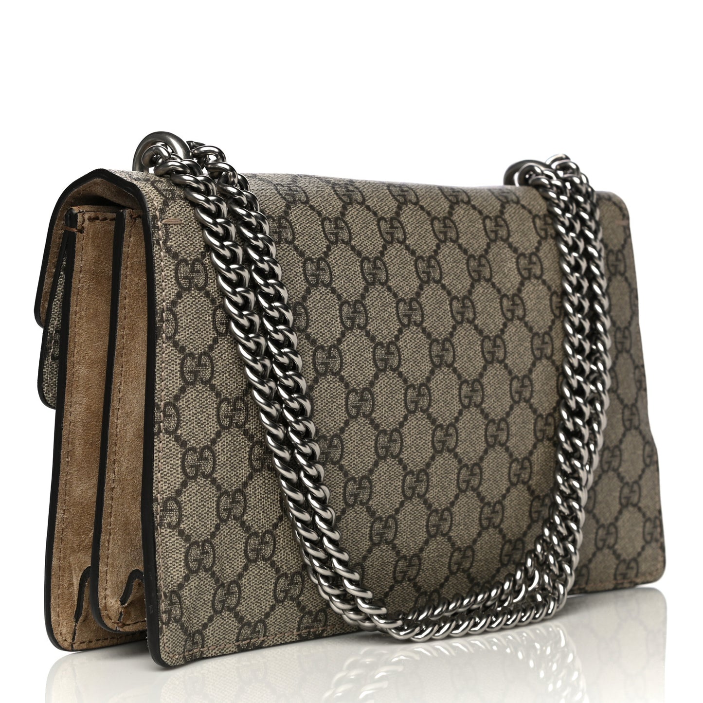 GG Supreme Monogram Small Dionysus Shoulder Bag Taupe