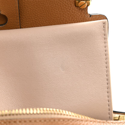 Chloe Calfskin Medium Clare Top Handle Bag Tan Black 12 of 21