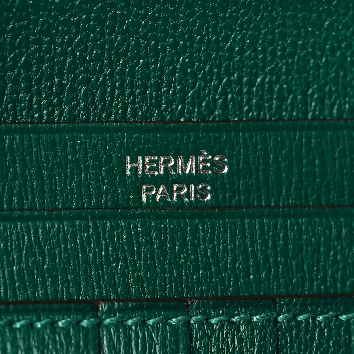 Hermes Shiny Alligator Bearn Compact Wallet Vert Emeraude 6 of 8