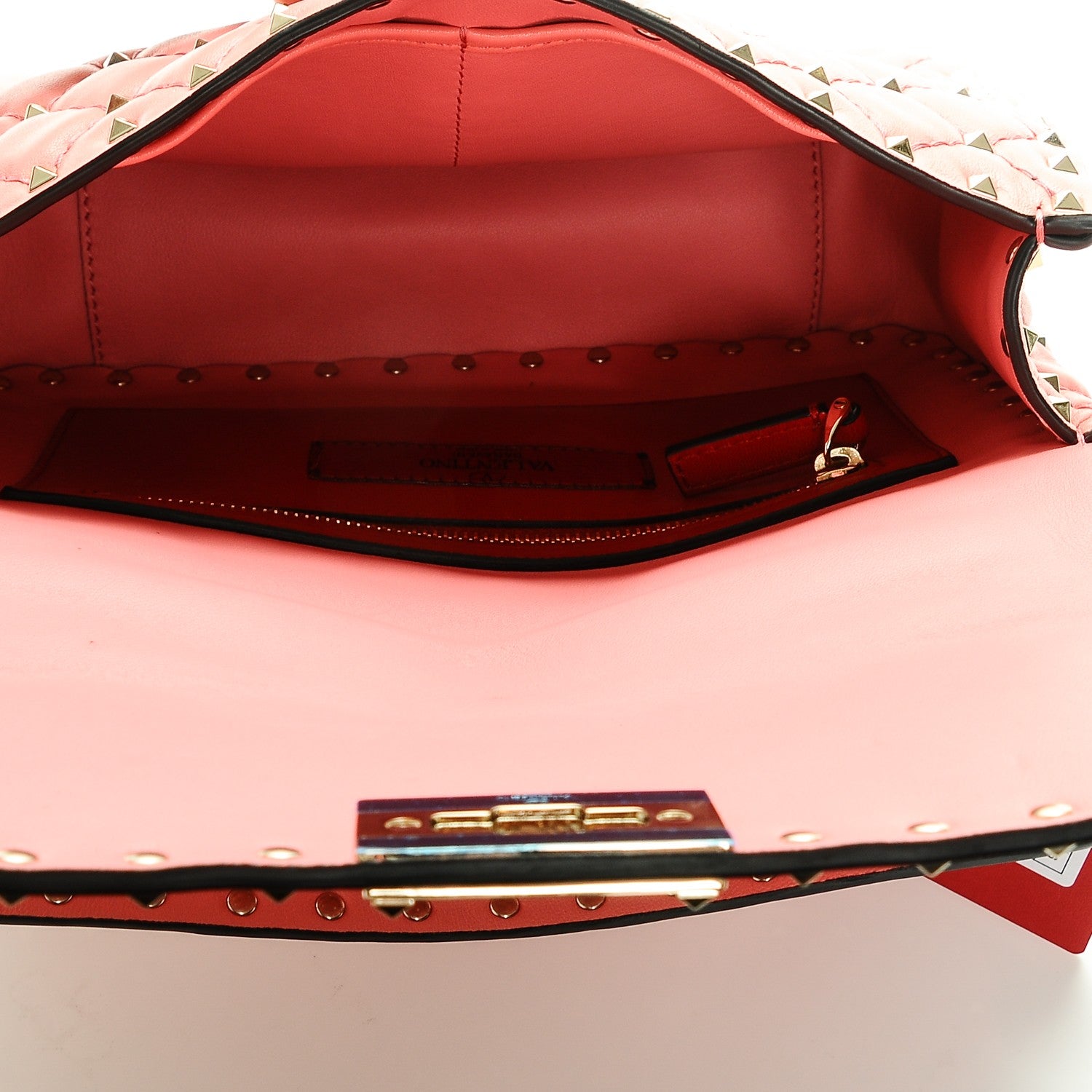 Valentino Garavani Nappa Medium Rockstud Spike Shoulder Bag Paradise Rose 5 of 6