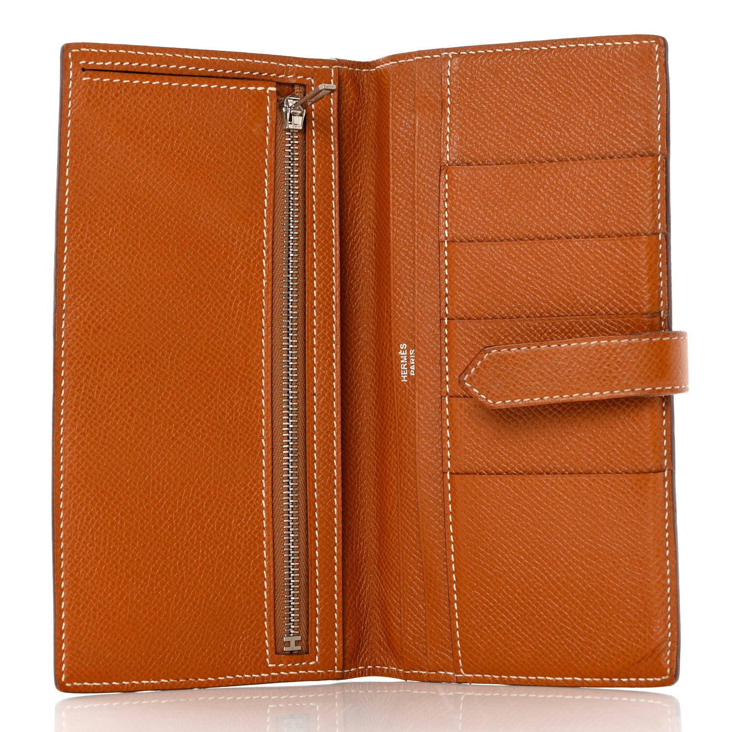 Hermes Epsom Bearn Gusset Wallet Gold 5 of 10