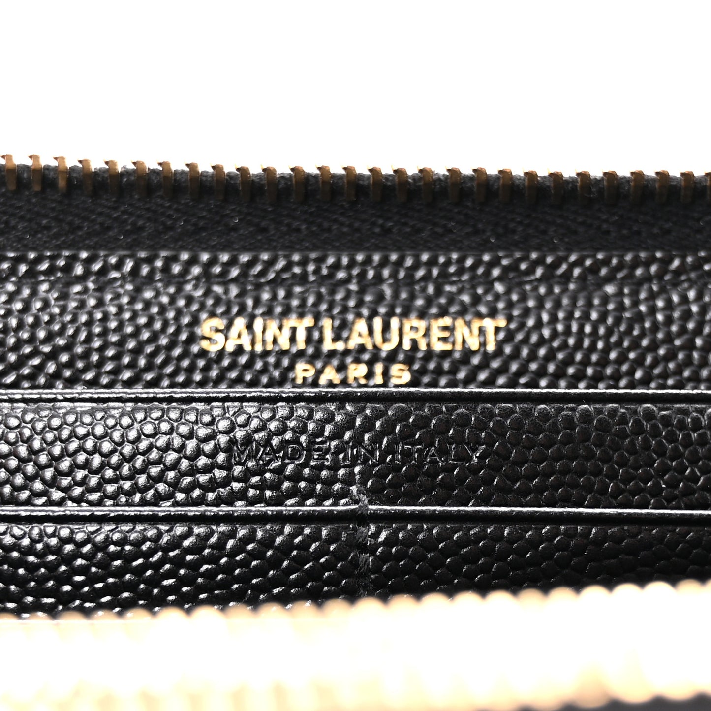 Grain De Poudre Matelasse Chevron Monogram Zip Around Wallet Black