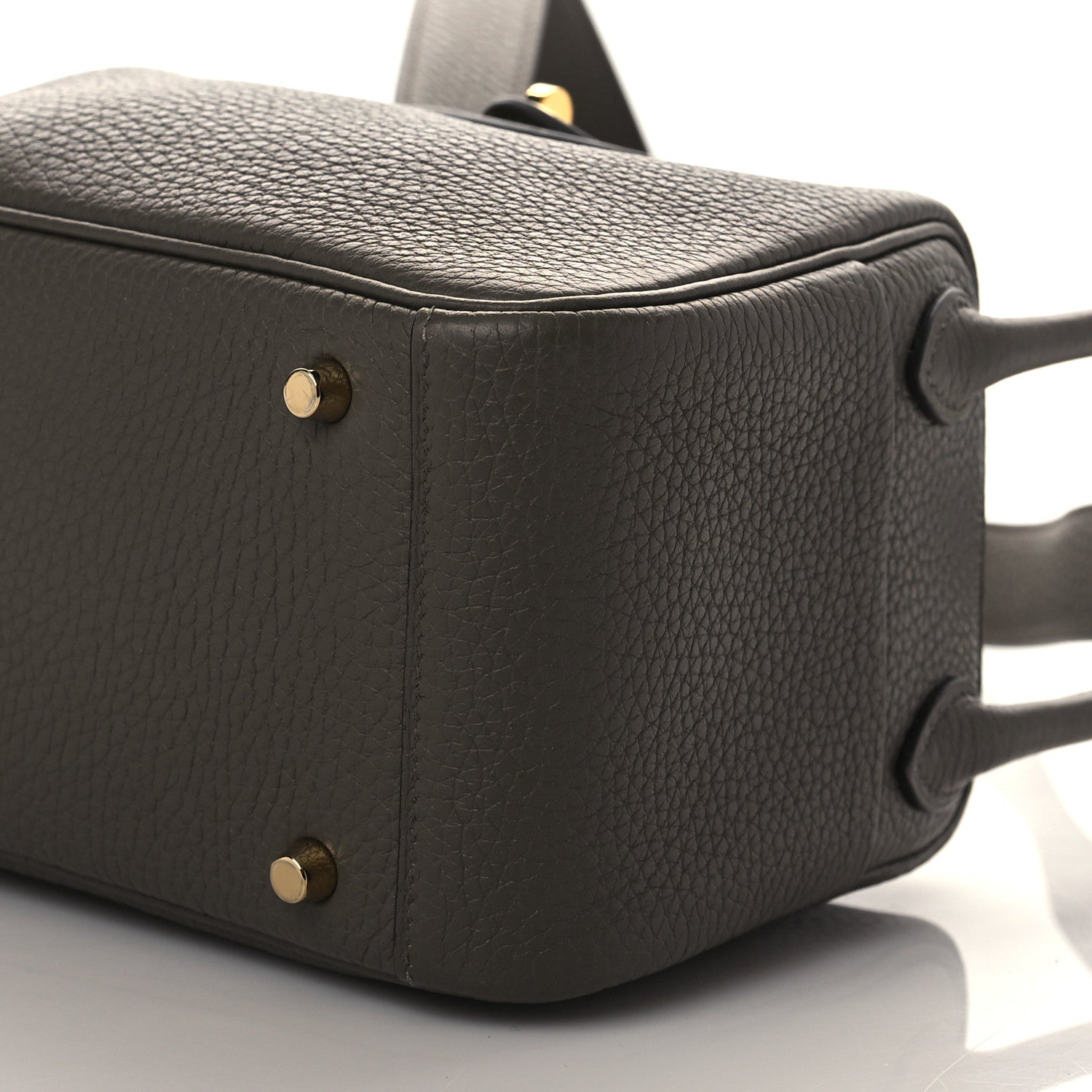Hermes Taurillon Clemence Mini Lindy 20 Etain 9 of 10