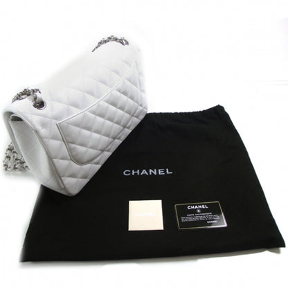 Chanel Caviar Jumbo Flap White 3 of 12