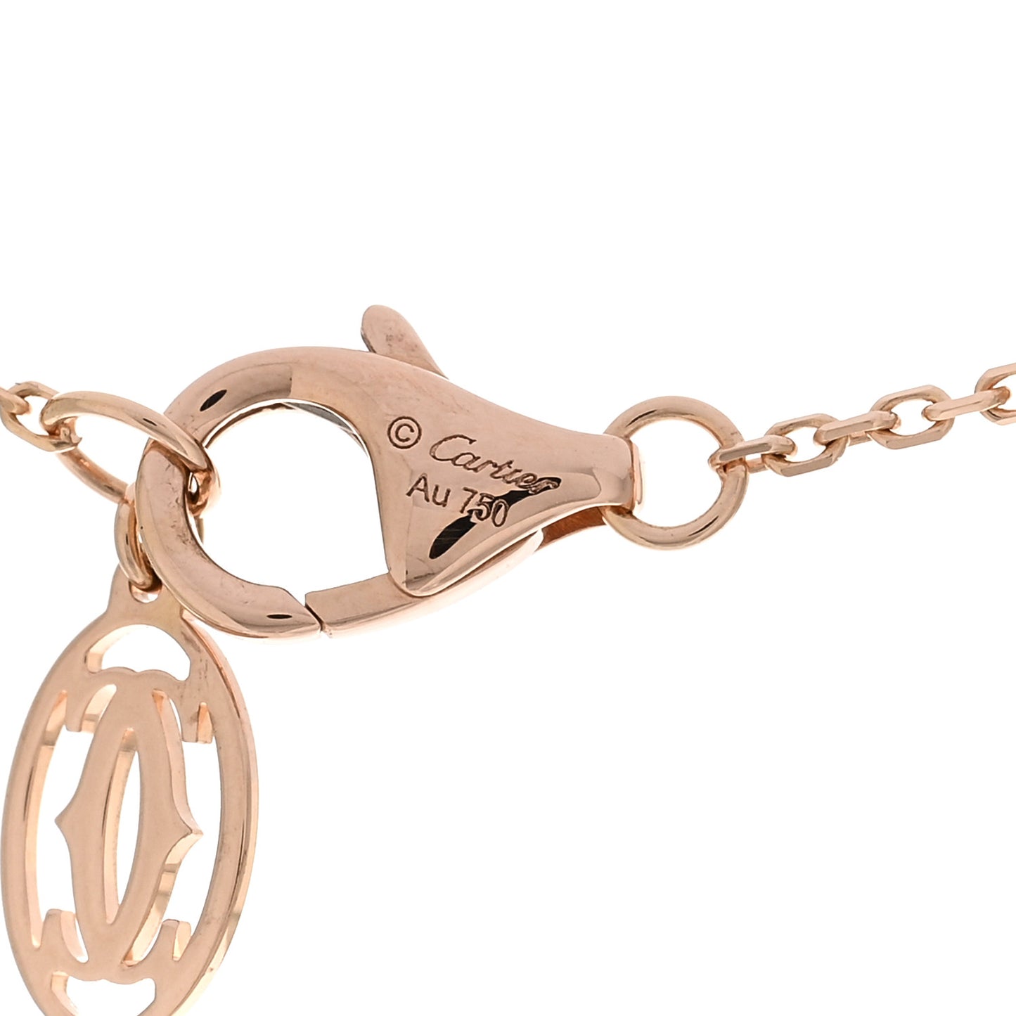 18K Pink Gold Diamond XS D'Amour Pendant Necklace