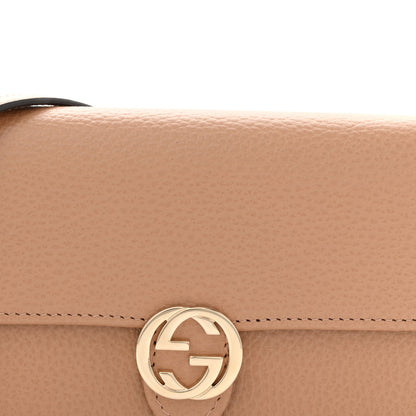 Gucci Dollar Calfskin Interlocking G Chain Wallet Camelia 8 of 10
