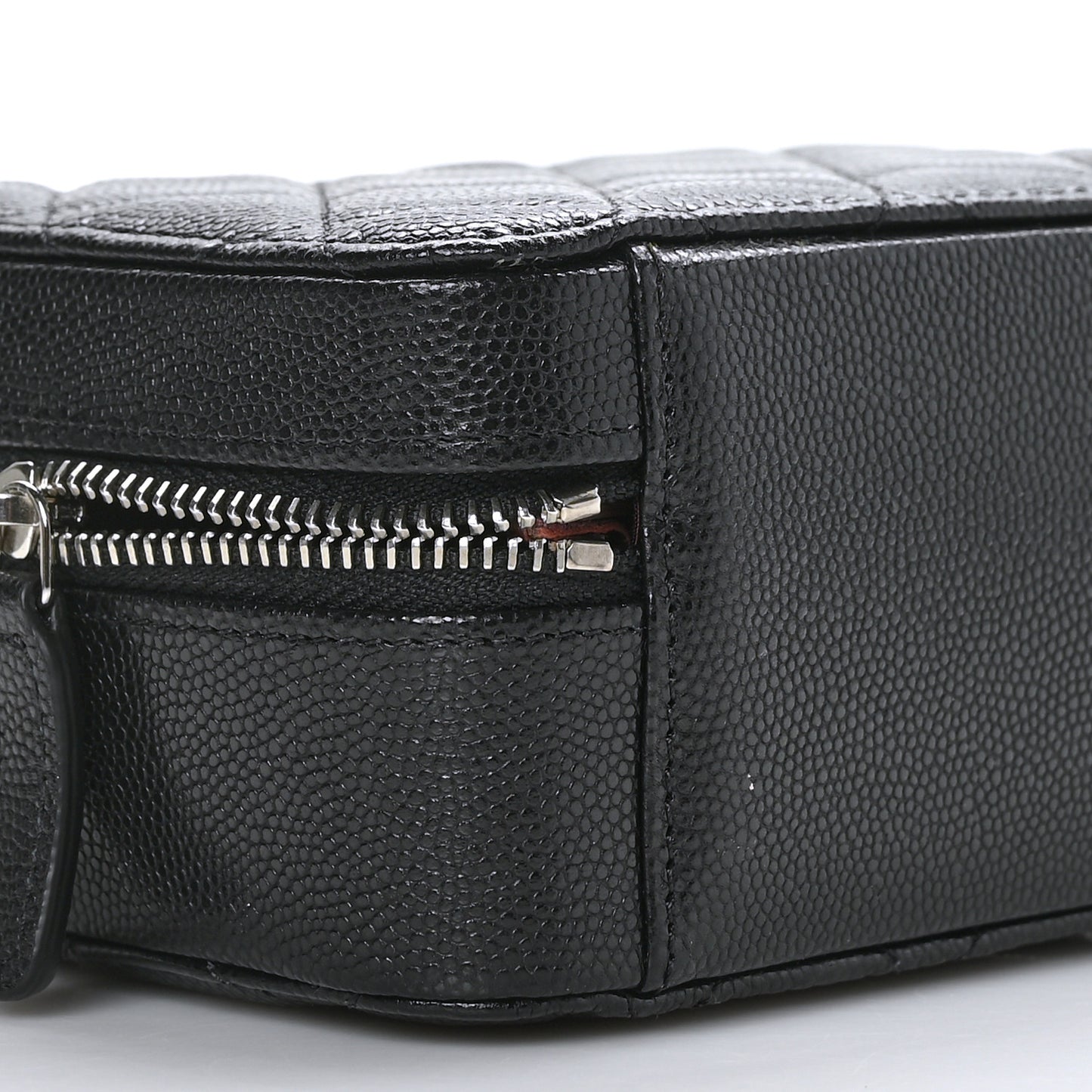 Caviar Quilted Camera Bag Black