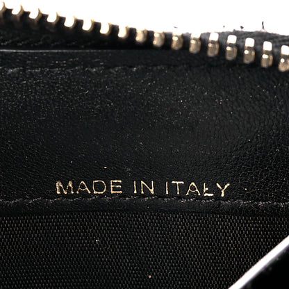 Valentino Garavani Calfskin Rockstud Zip Around Wallet Black 7 of 13
