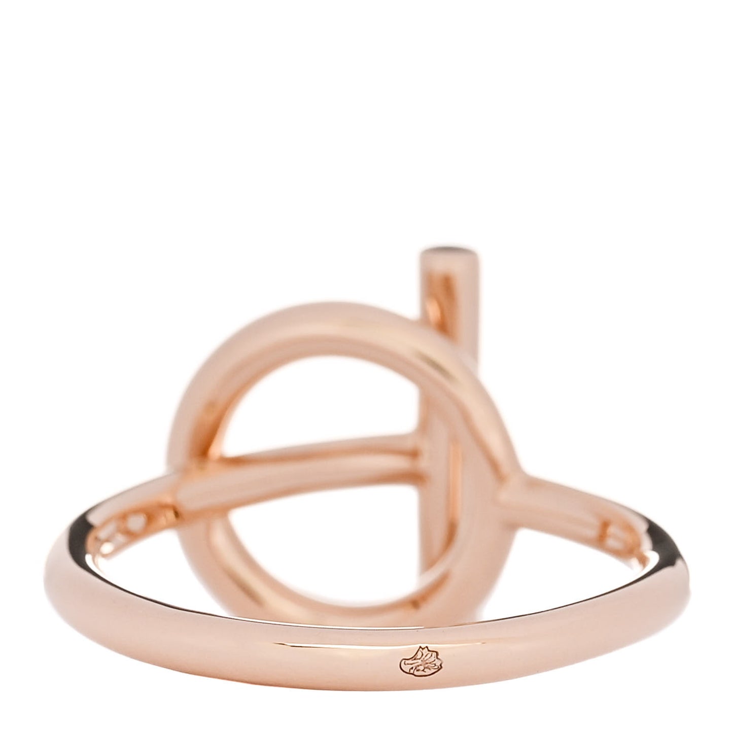 18K Rose Gold Diamond PM Echappee Ring 52 6