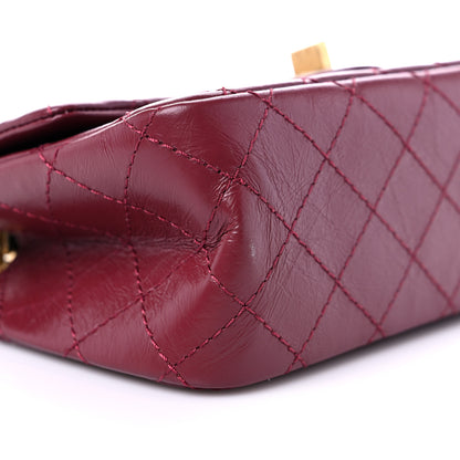 Chanel Aged Calfskin Quilted 2.55 Reissue Mini Flap Red 8 of 9