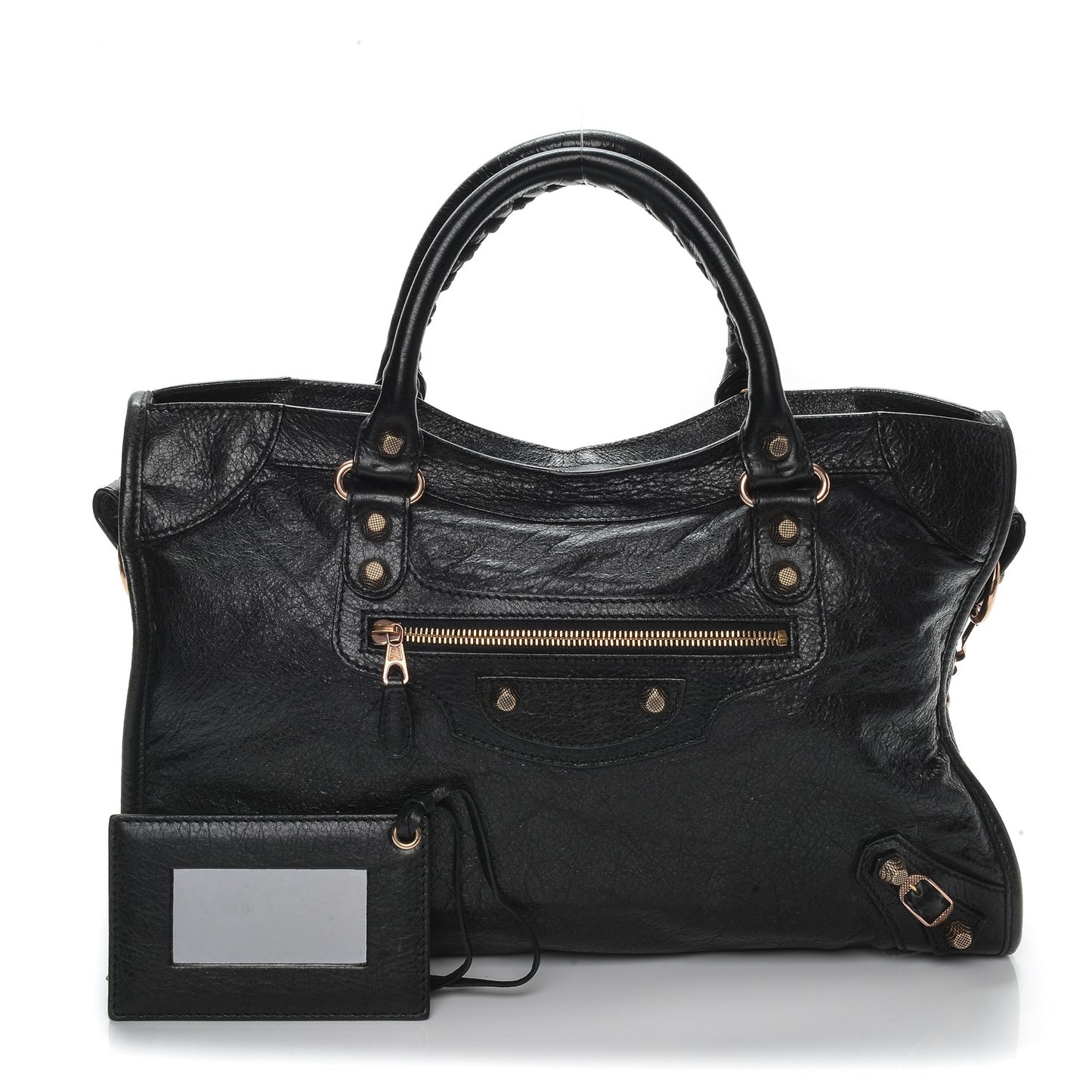 Agneau Giant 12 Rose Gold Hardware City Black