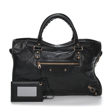Balenciaga Agneau Giant 12 Rose Gold Hardware City Black 1 of 8