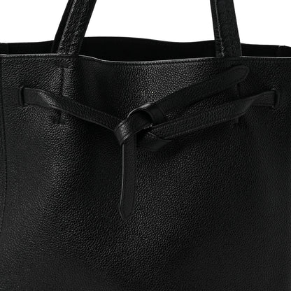 Celine Soft Grained Calfskin Small Belt Cabas Phantom Black 16 of 21
