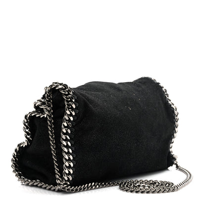 Stella McCartney Shaggy Deer Mini Falabella Fold Over Tote Black 2 of 8