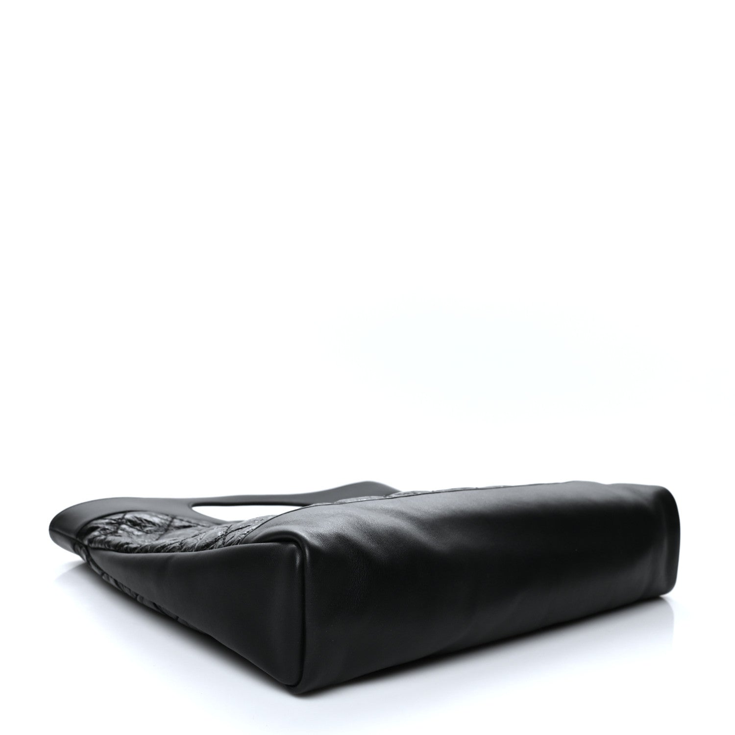 Chanel Crumpled Calfskin Quilted 31 Large Shopping Bag Black 3 of 9