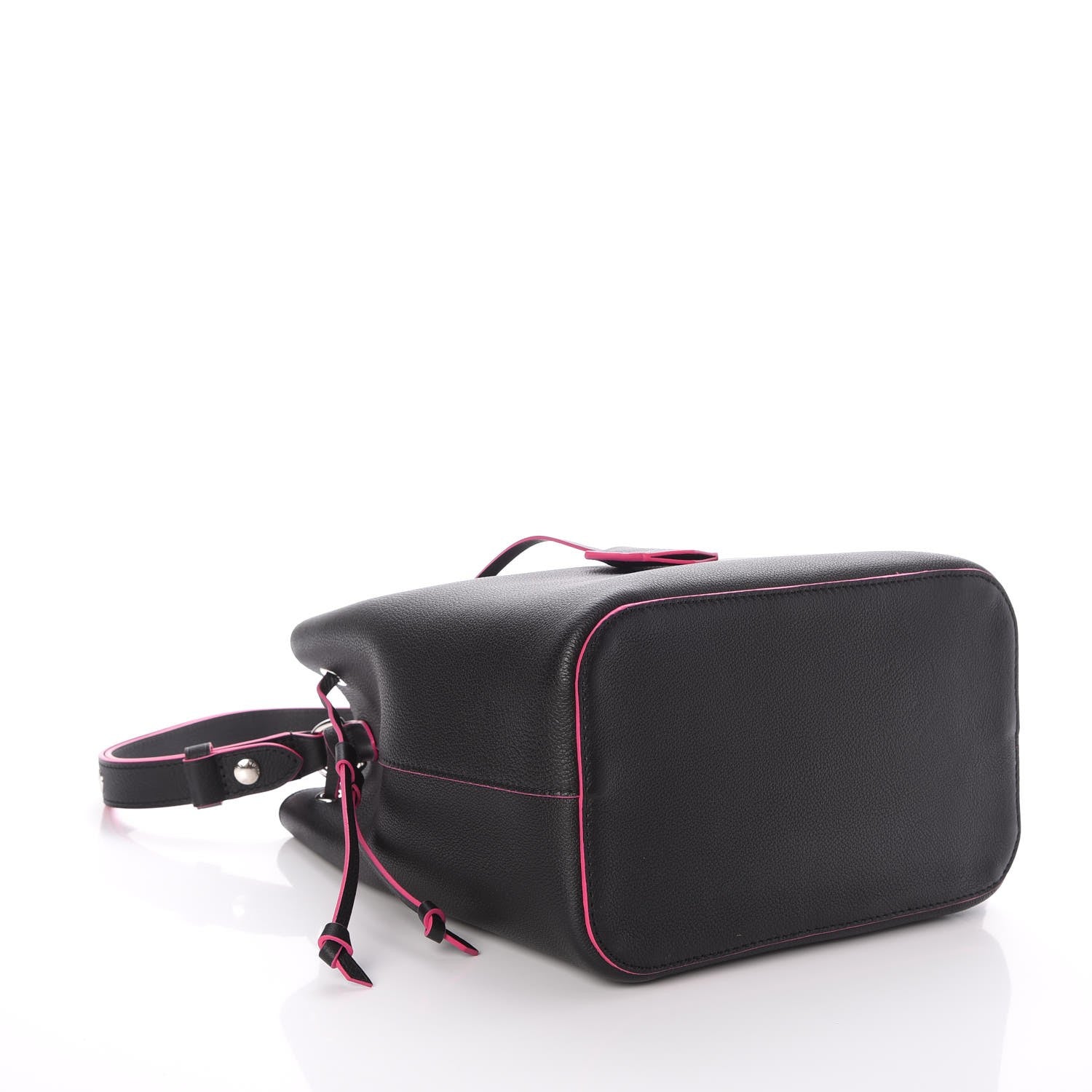 Louis Vuitton Calfskin Lockme Bucket Black 4 of 8