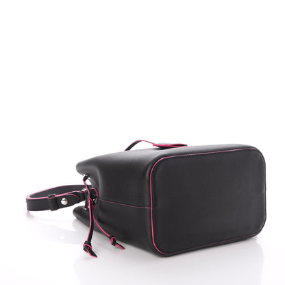 Louis Vuitton Calfskin Lockme Bucket Black 4 of 8