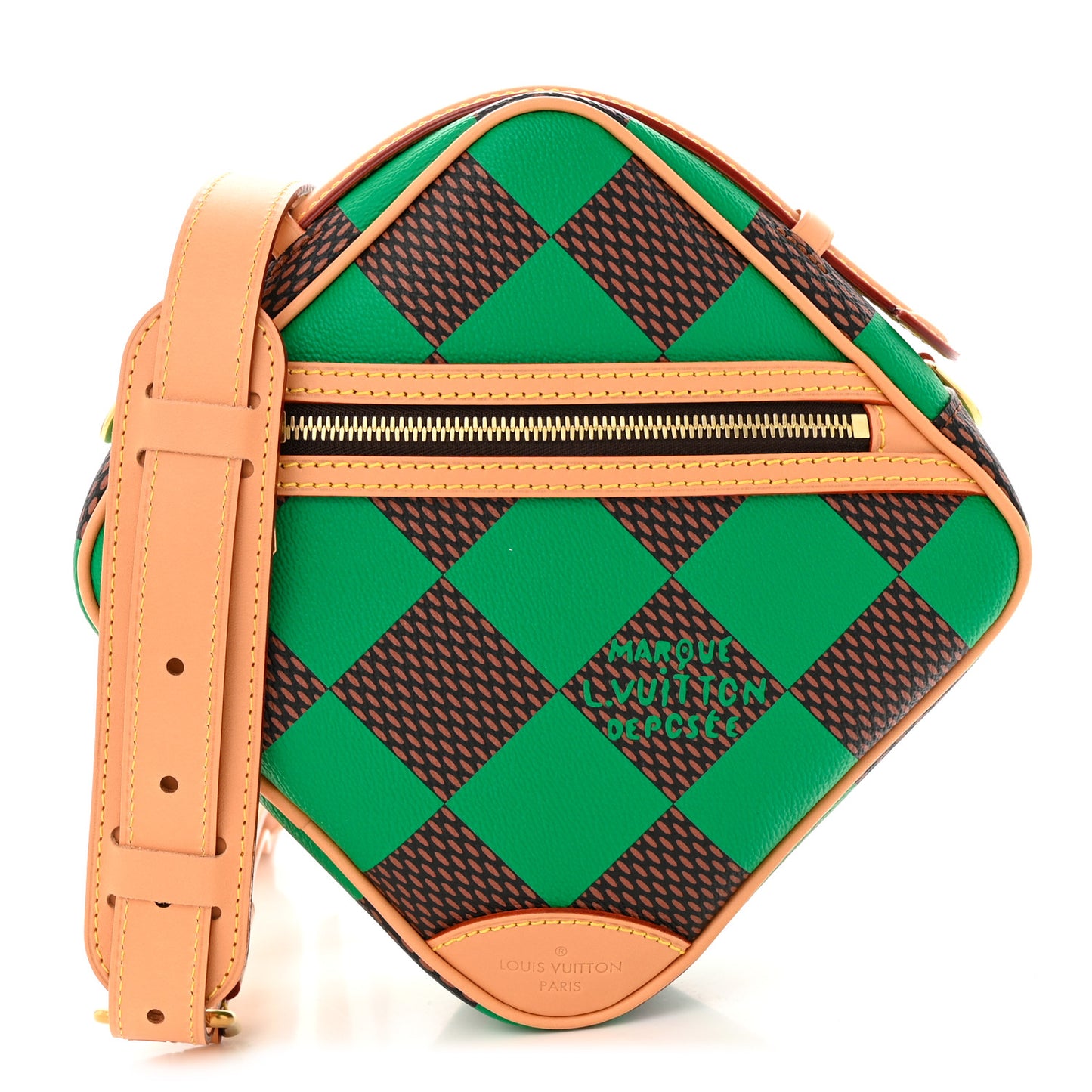 Damier Pop Chess Messenger Green