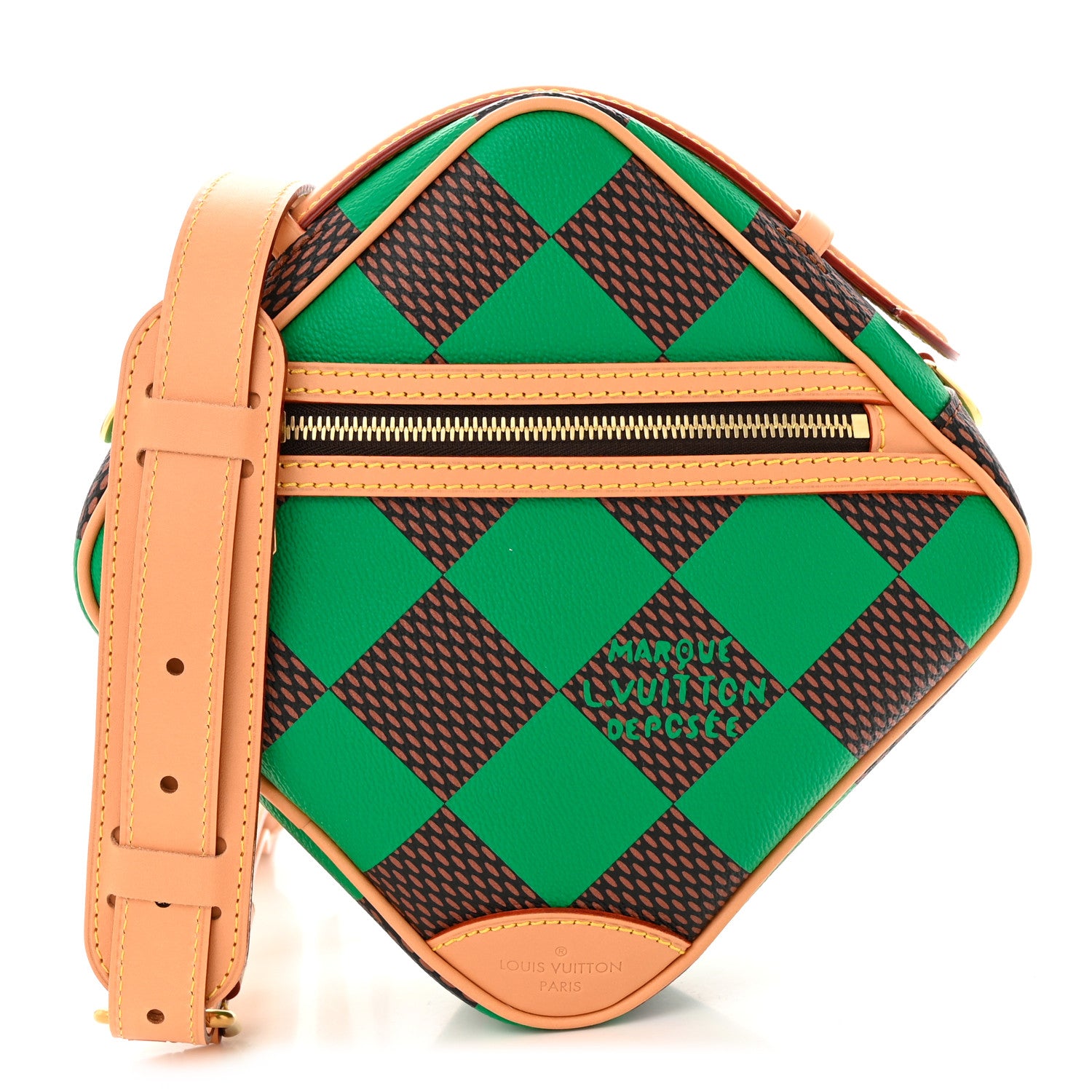 Louis Vuitton Damier Pop Chess Messenger Green 1 of 9
