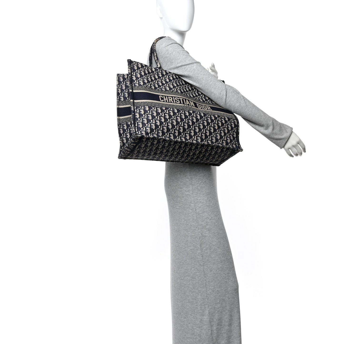 Oblique Large Book Tote Blue Multicolor