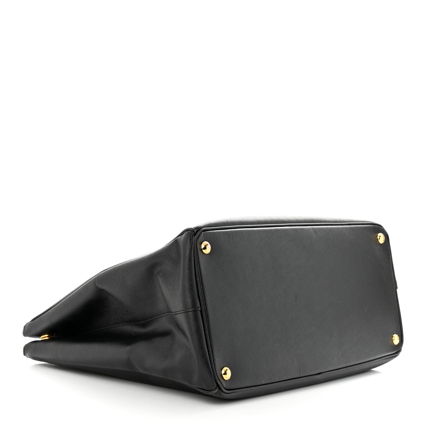 Saffiano Large Galleria Double Zip Tote Black