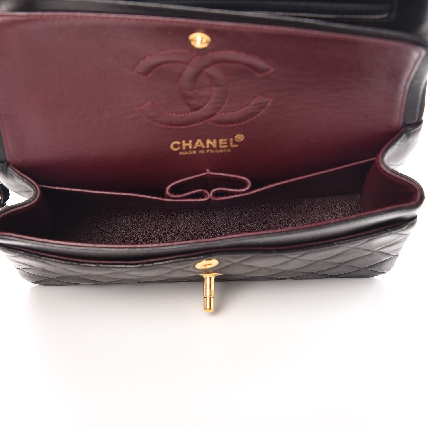 Chanel Lambskin Quilted Small Double Flap Black 5 of 10
