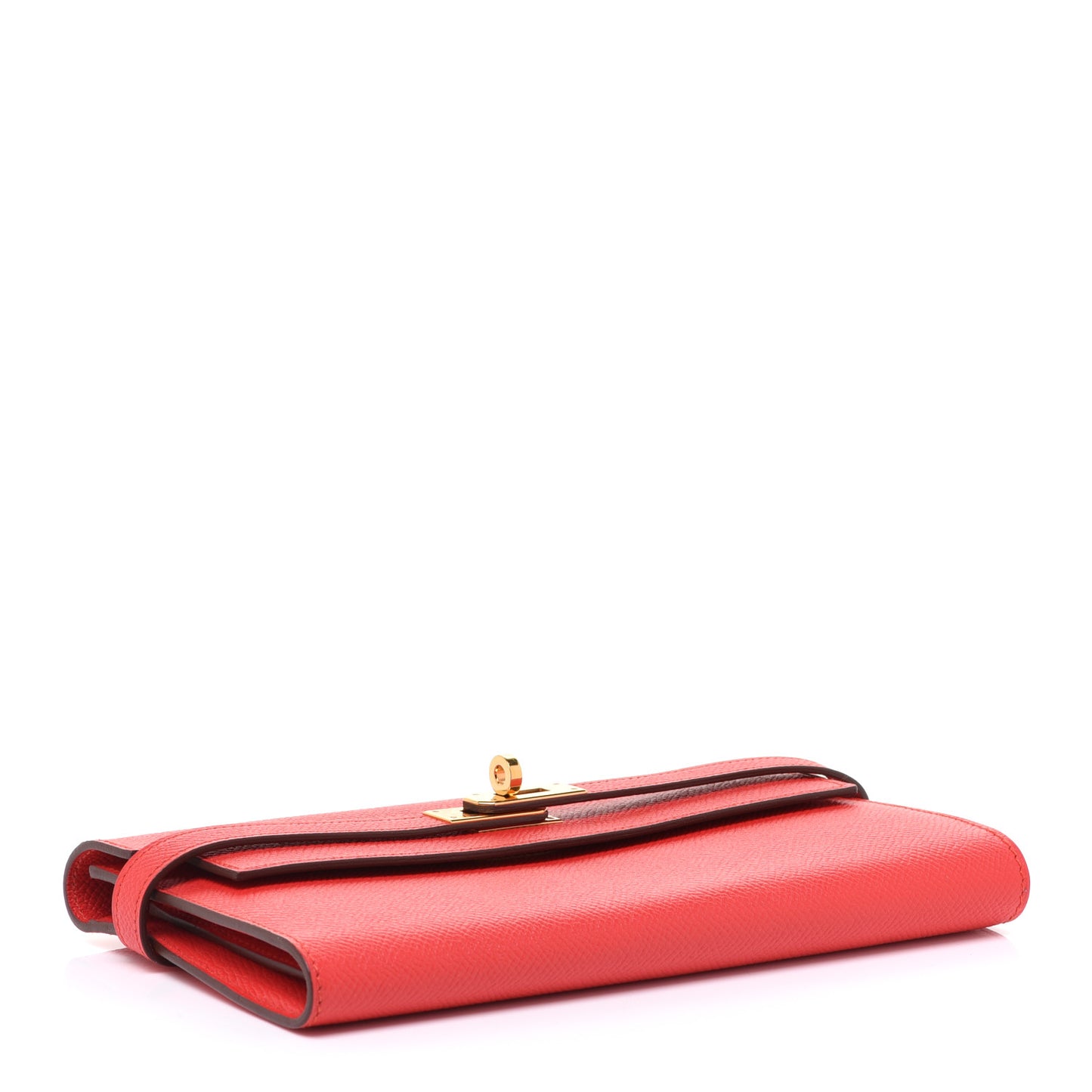 Epsom Kelly Longue Wallet Rouge Tomate