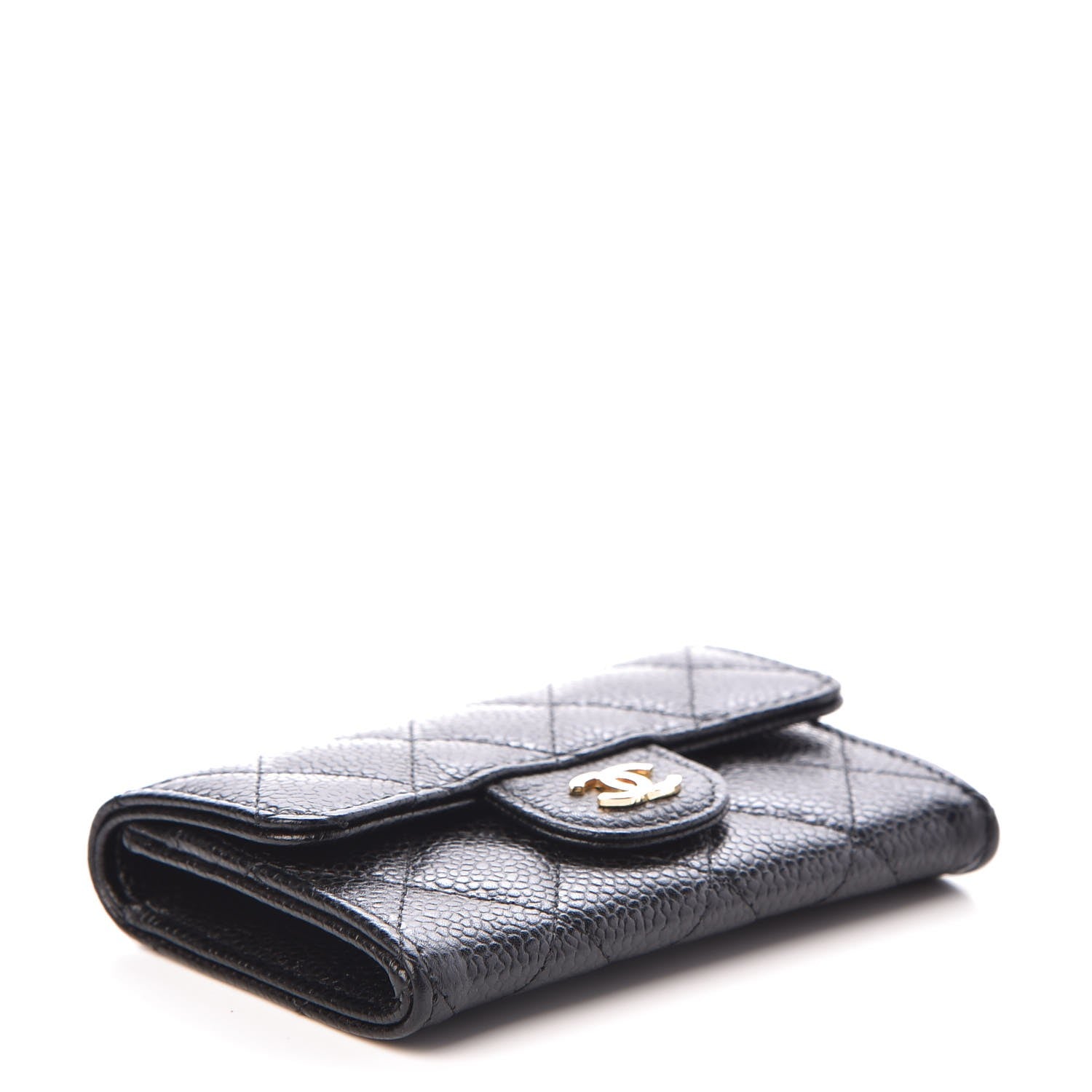 Chanel Caviar Quilted Flap Card Holder Black 4 of 9