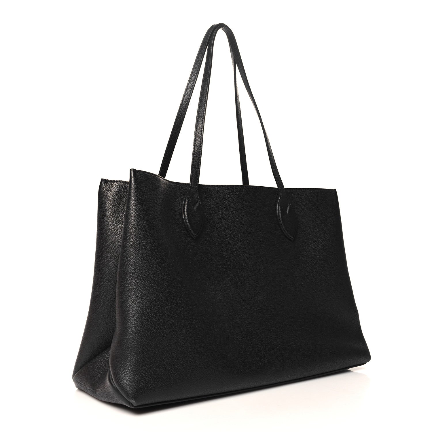 Louis Vuitton Grained Calfskin Lockme Shopper Black 3 of 14