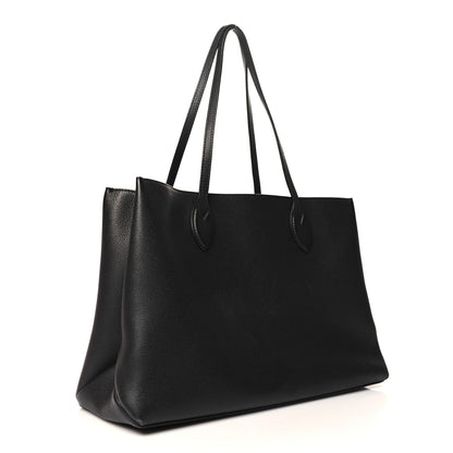 Louis Vuitton Grained Calfskin Lockme Shopper Black 3 of 14