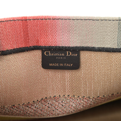 Christian Dior Canvas Embroidered Medium Dioraura Book Tote Multicolor 6 of 11