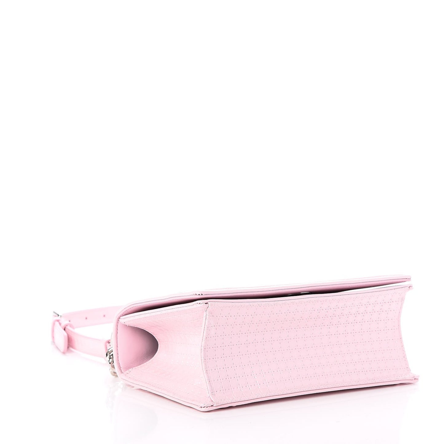 Patent Micro-Cannage Small Diorama Flap Bag Rose
