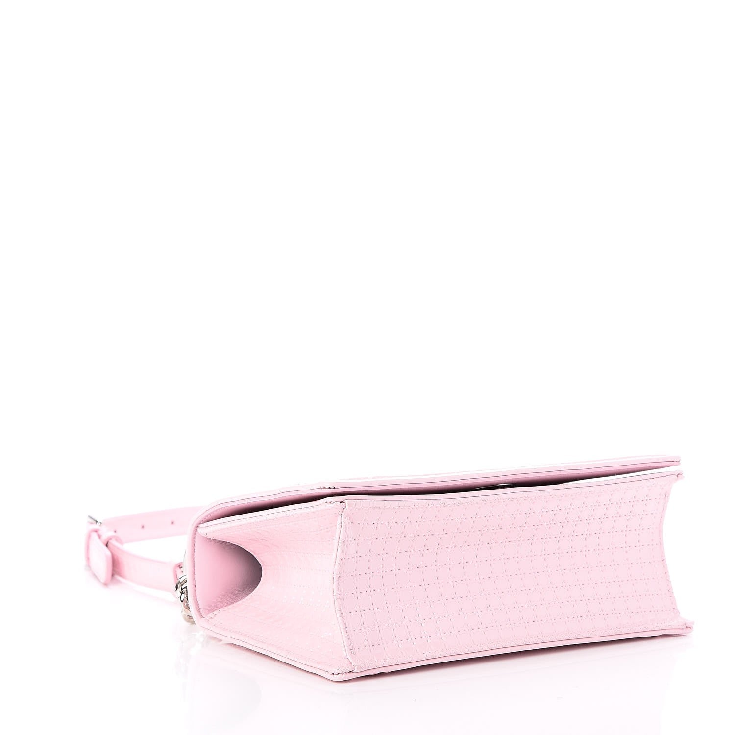 Christian Dior Patent Micro-Cannage Small Diorama Flap Bag Rose 5 of 7