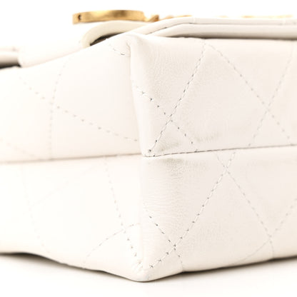 Chanel Calfskin Quilted Small Enchained Flap White 9 of 12