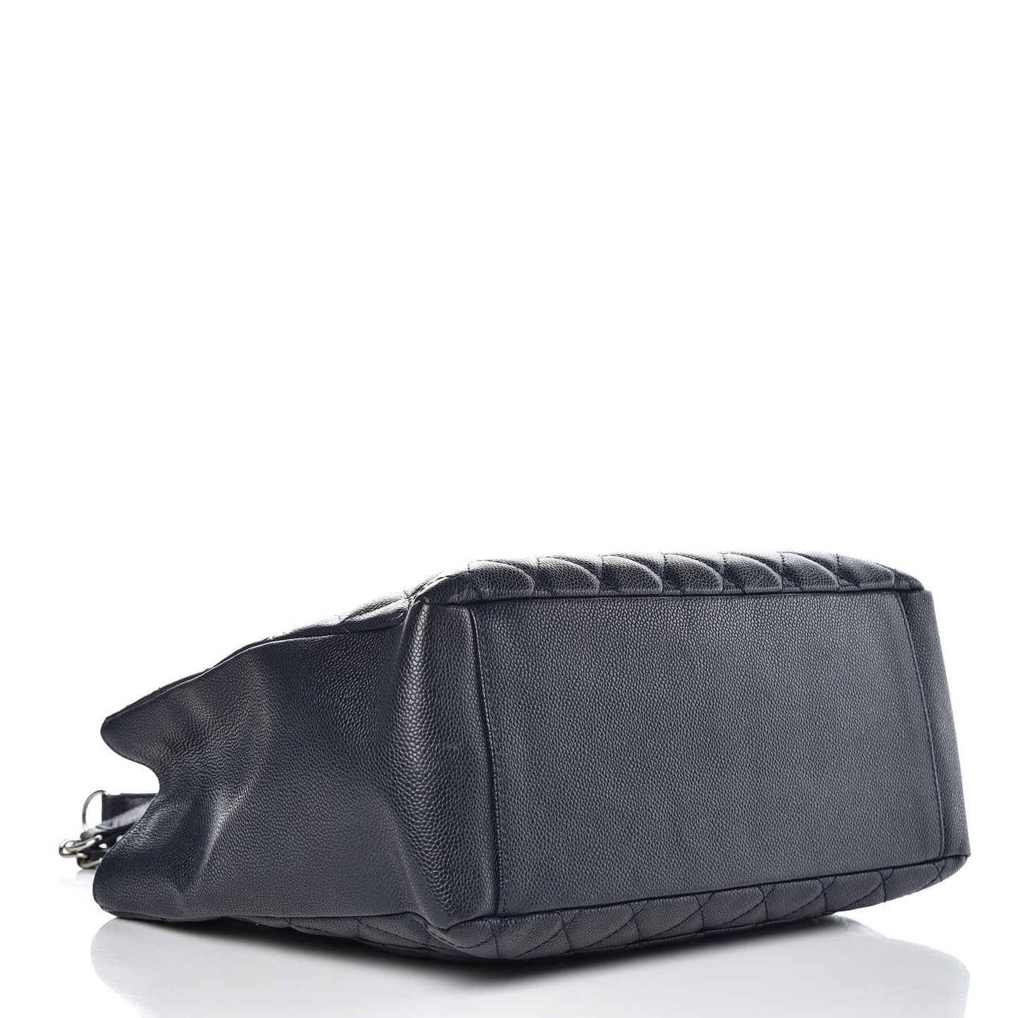 Caviar Quilted Grand Shopping Tote GST Navy Blue