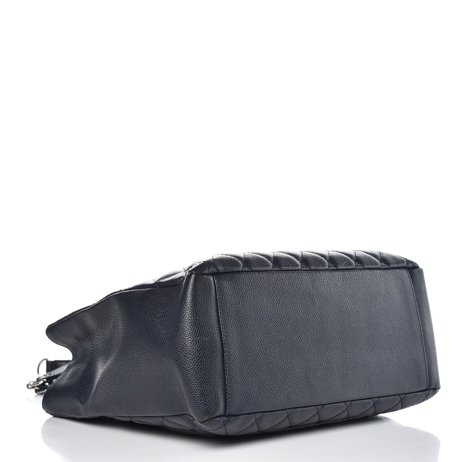 Chanel Caviar Quilted Grand Shopping Tote GST Navy Blue 4 of 14