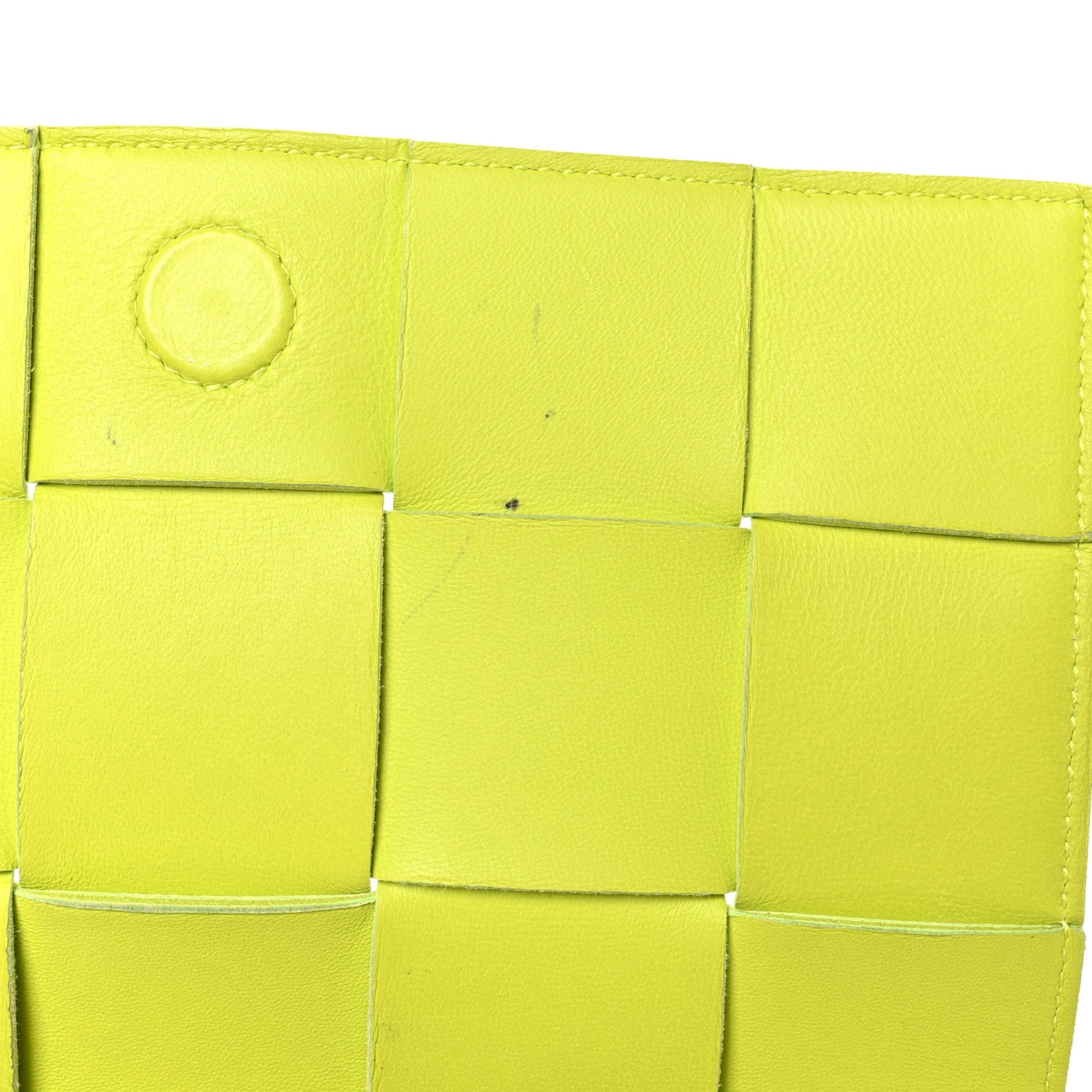 Bottega Veneta Lambskin Maxi Intrecciato Cassette Crossbody Bag Acid Kiwi 10 of 11