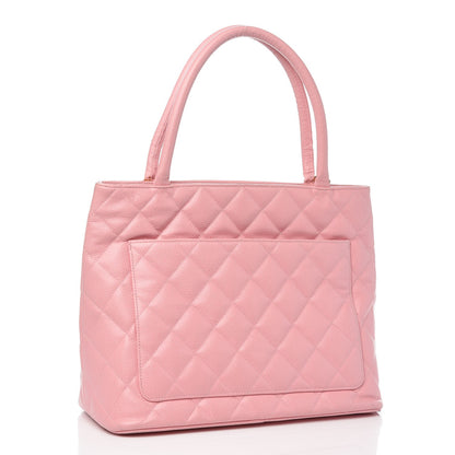 Chanel Caviar Quilted Medallion Tote Light Pink 3 of 13