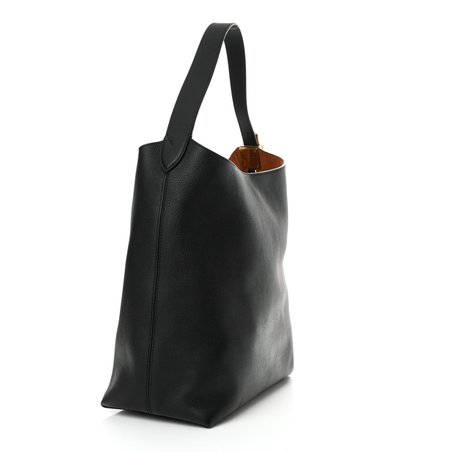 Louis Vuitton Grained Calfskin Low Key Hobo MM Black 4 of 11