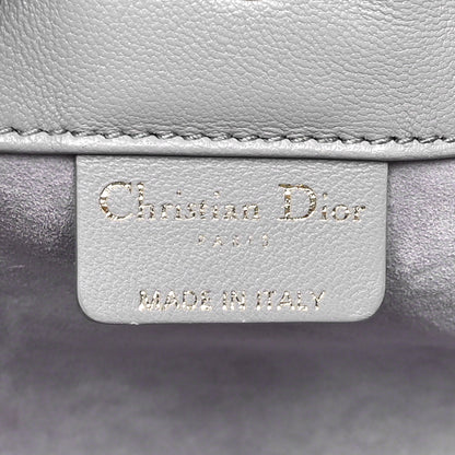 Christian Dior Lambskin Supple Macrocannage Small Ammi Bag Grey 6 of 10